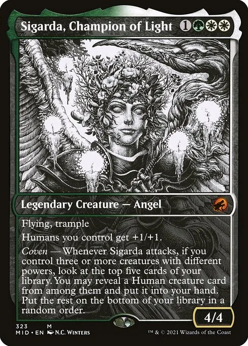 Sigarda, Champion of Light · Innistrad: Midnight Hunt 323/399