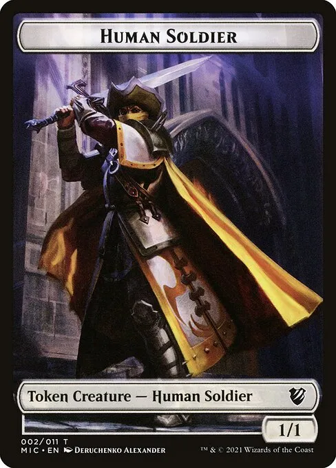 Human Soldier · Midnight Hunt Commander Tokens 2/11