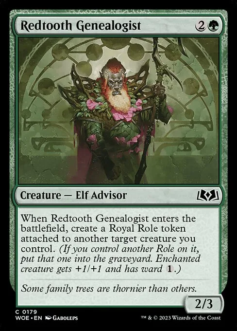 Redtooth Genealogist · Wilds of Eldraine 179/381
