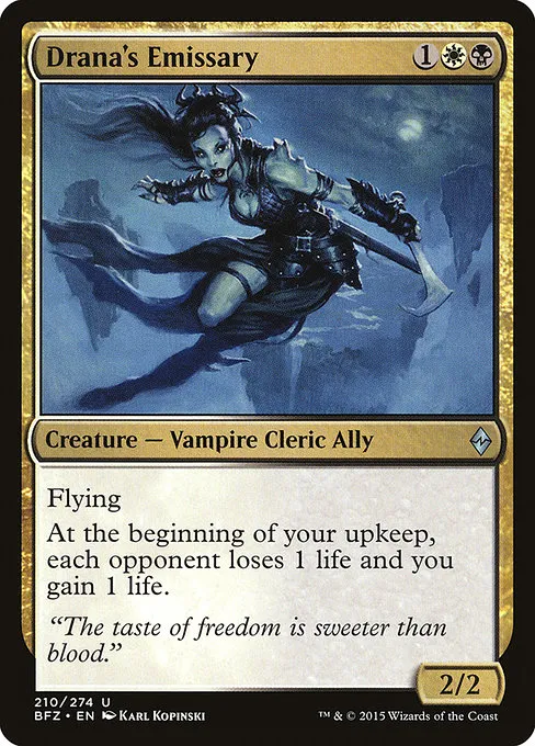 Drana's Emissary · Battle for Zendikar 210/299