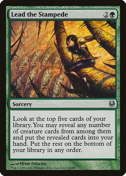 Lead the Stampede · Duel Decks: Ajani vs. Nicol Bolas 24/80