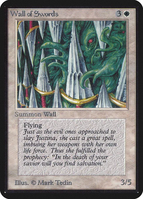 Wall of Swords · Limited Edition Alpha 42/295
