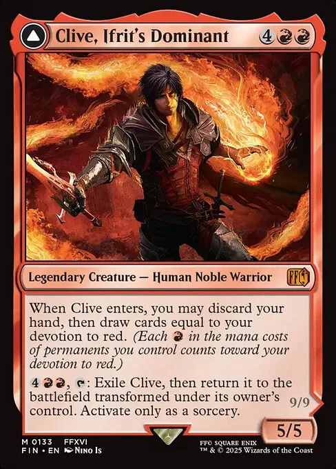 Clive, Ifrit's Dominant // Ifrit, Warden of Inferno · Final Fantasy 133/599