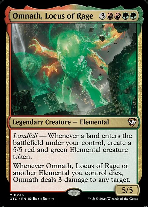 Omnath, Locus of Rage · Outlaws of Thunder Junction Commander 236/342