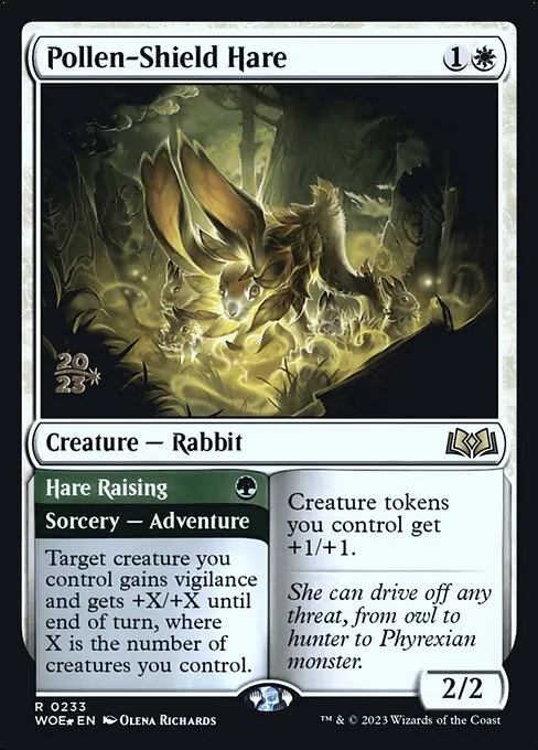 Pollen-Shield Hare // Hare Raising · Wilds of Eldraine Promos 233s/160