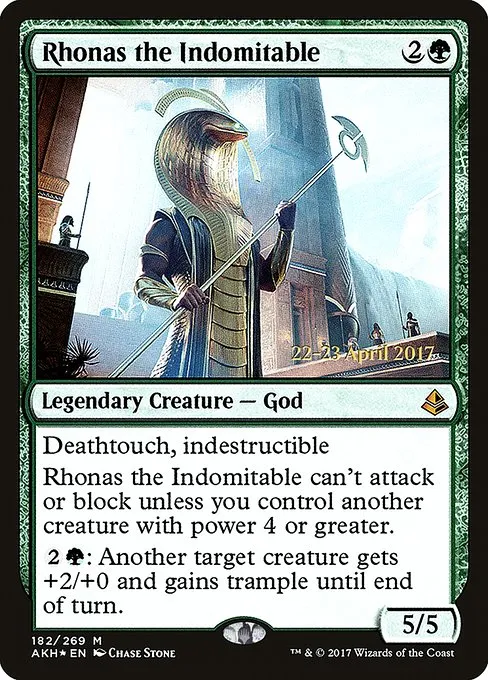 Rhonas the Indomitable · Amonkhet Promos 182s/77