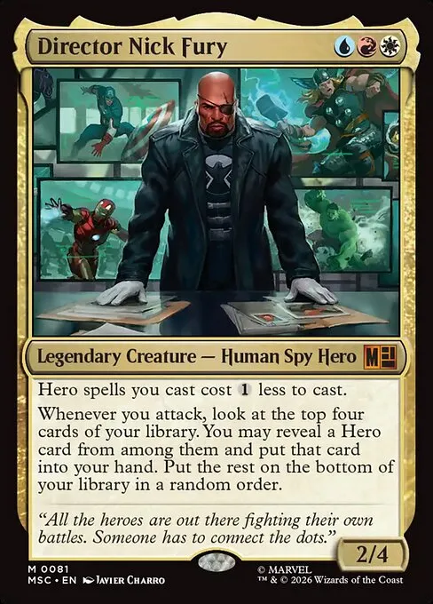 Director Nick Fury · Marvel Super Heroes Commander 81/9