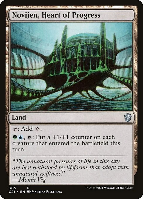 Novijen, Heart of Progress · Commander 2021 305/409