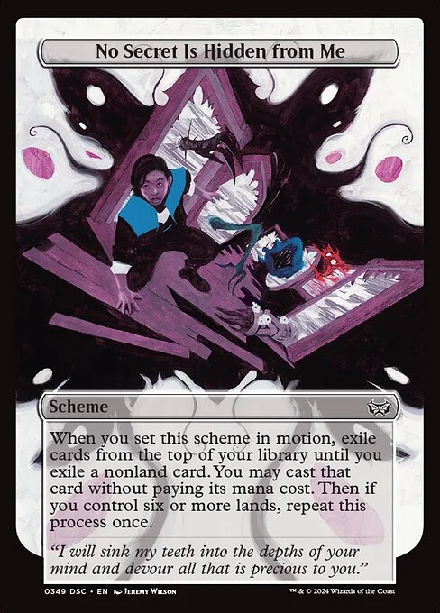 No Secret Is Hidden from Me · Duskmourn: House of Horror Commander 349/373