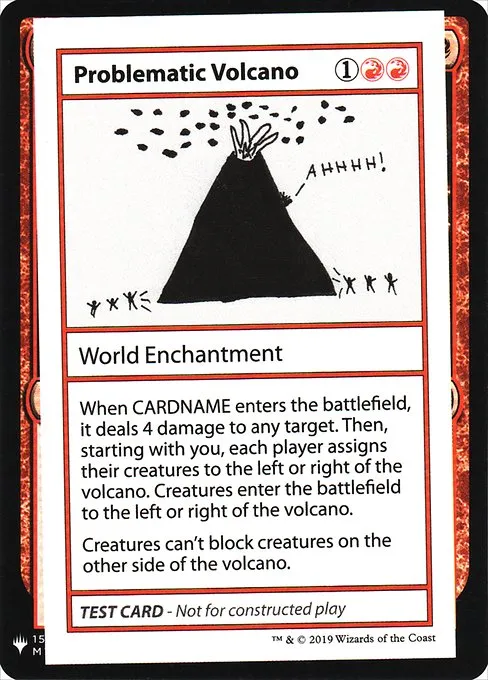 Problematic Volcano · Mystery Booster Playtest Cards 2019 60/121