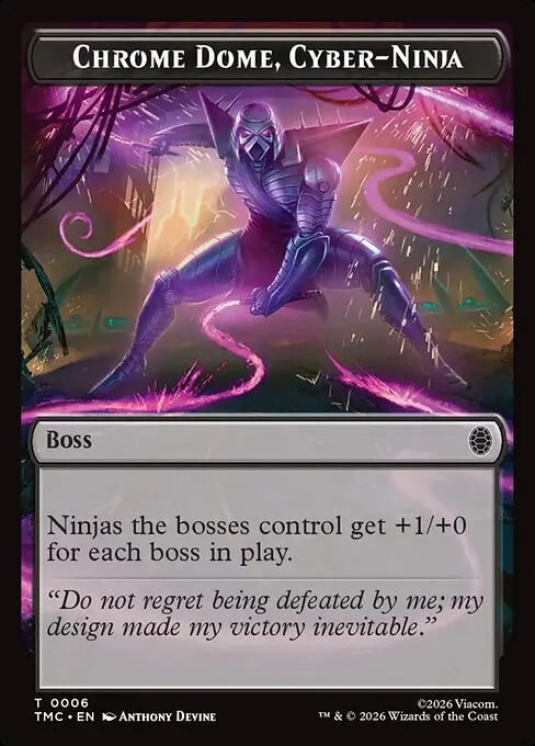 Chrome Dome, Cyber-Ninja · Teenage Mutant Ninja Turtles Eternal Tokens 6/31