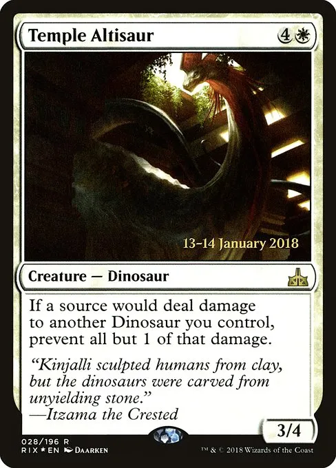 Temple Altisaur · Rivals of Ixalan Promos 28s/98