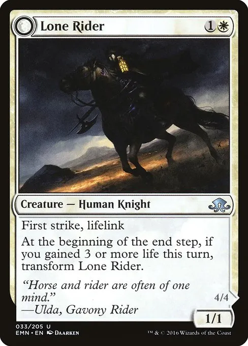 Lone Rider // It That Rides as One · Eldritch Moon 33/208