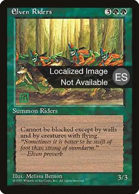 Elven Riders · Fourth Edition Foreign Black Border 242/378
