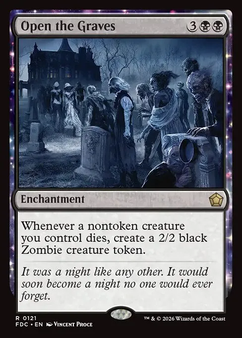 Open the Graves · Foundations Commander 121/3