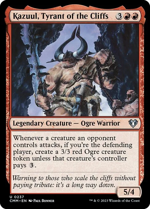 Kazuul, Tyrant of the Cliffs · Commander Masters 237/1067