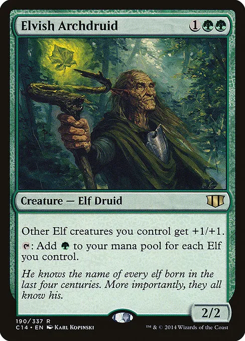 Elvish Archdruid · Commander 2014 190/337