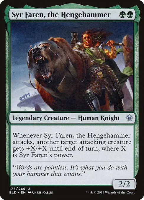 Syr Faren, the Hengehammer · Throne of Eldraine 177/398