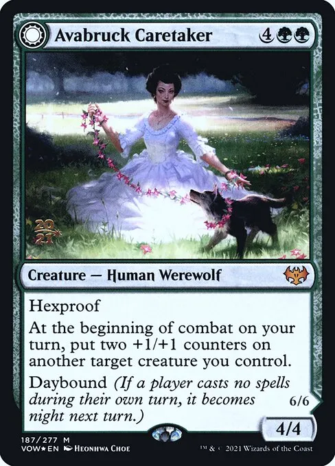 Avabruck Caretaker // Hollowhenge Huntmaster · Innistrad: Crimson Vow Promos 187s/121