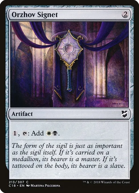 Orzhov Signet · Commander 2018 213/307