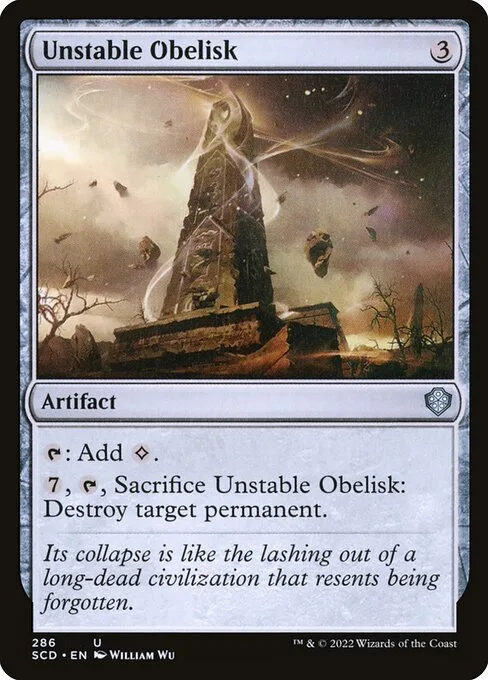 Unstable Obelisk · Starter Commander Decks 286/352