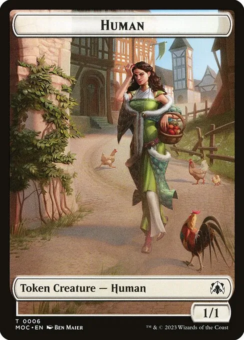 Human · March of the Machine Commander Tokens 6/46