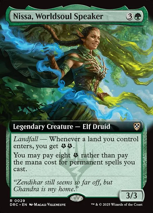 Nissa, Worldsoul Speaker · Aetherdrift Commander 29/184