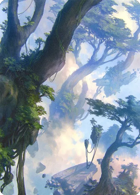 Forest // Forest · Zendikar Rising Art Series 19/81