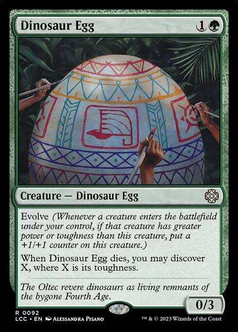 Dinosaur Egg · The Lost Caverns of Ixalan Commander 92/370