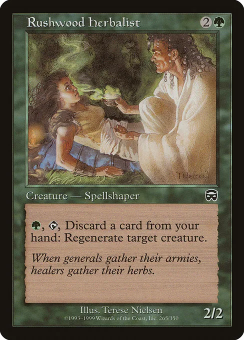 Rushwood Herbalist · Mercadian Masques 265/350