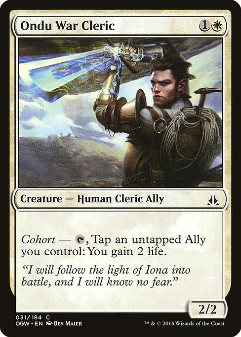 Ondu War Cleric · Oath of the Gatewatch 31/187