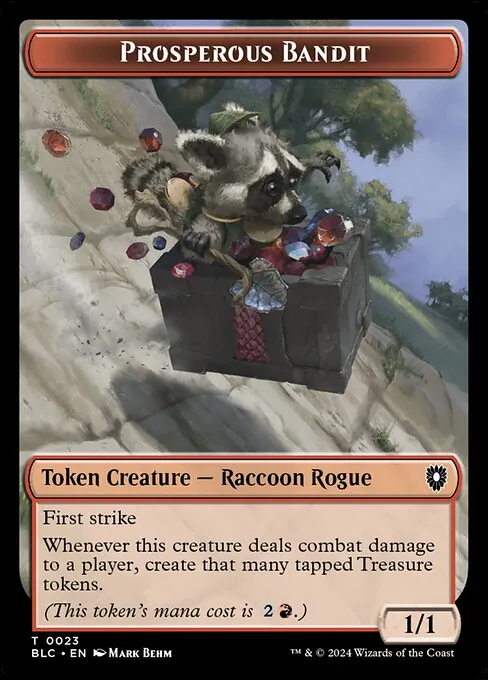 Prosperous Bandit · Bloomburrow Commander Tokens 23/41