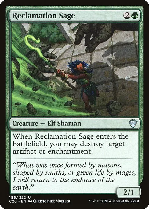 Reclamation Sage · Commander 2020 186/322