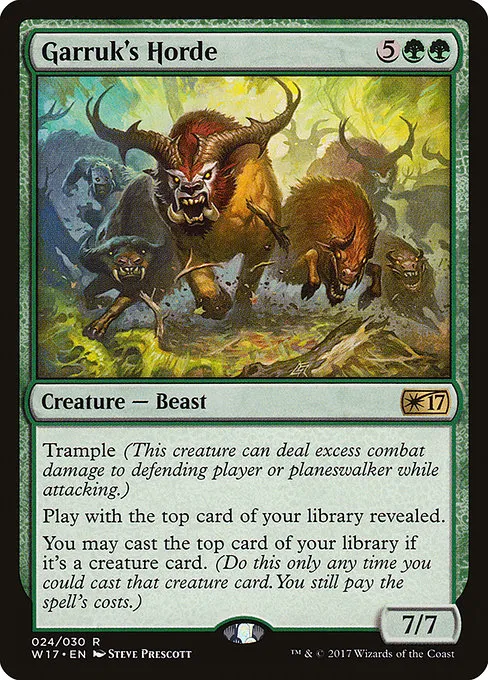 Garruk's Horde · Welcome Deck 2017 24/30
