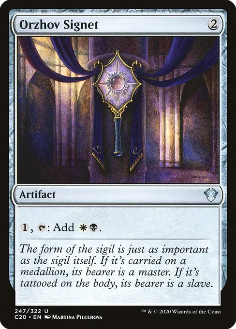 Orzhov Signet · Commander 2020 247/322