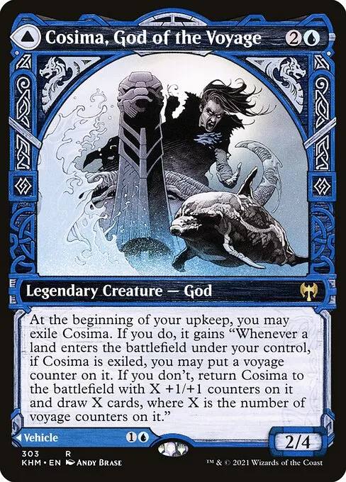 Cosima, God of the Voyage // The Omenkeel · Kaldheim 303/425