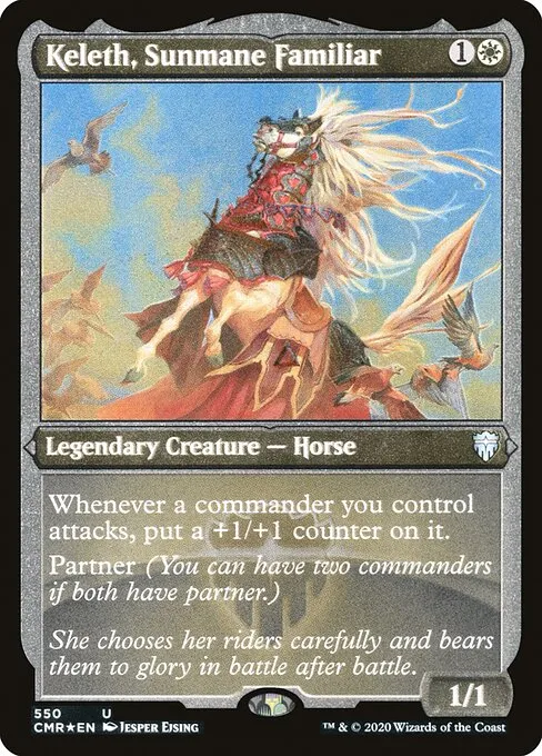 Keleth, Sunmane Familiar · Commander Legends 550/718
