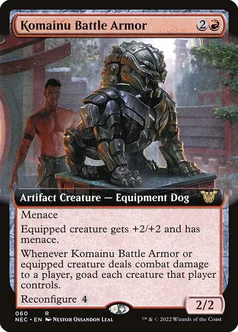 Komainu Battle Armor · Neon Dynasty Commander 60/179