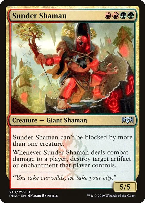 Sunder Shaman · Ravnica Allegiance 210/273