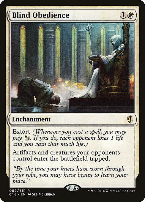Blind Obedience · Commander 2016 59/351