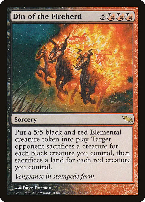 Din of the Fireherd · Shadowmoor 184/302