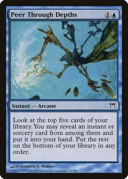 Peer Through Depths · Champions of Kamigawa 78/307