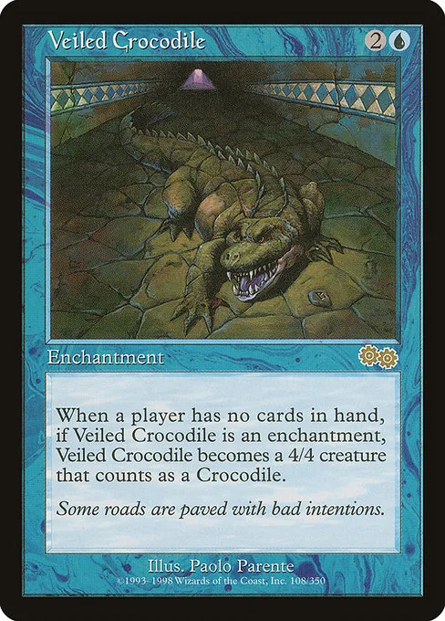 Veiled Crocodile · Urza's Saga 108/357