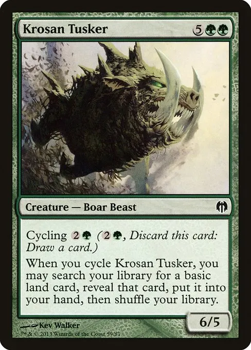 Krosan Tusker · Duel Decks: Heroes vs. Monsters 59/81
