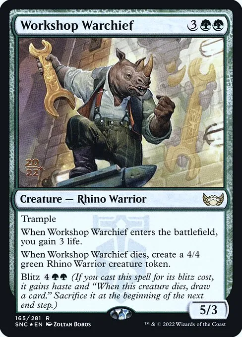 Workshop Warchief · Streets of New Capenna Promos 165s/161