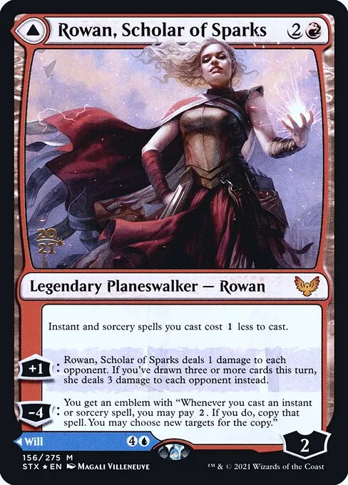 Rowan, Scholar of Sparks // Will, Scholar of Frost · Strixhaven: School of Mages Promos 156s/164