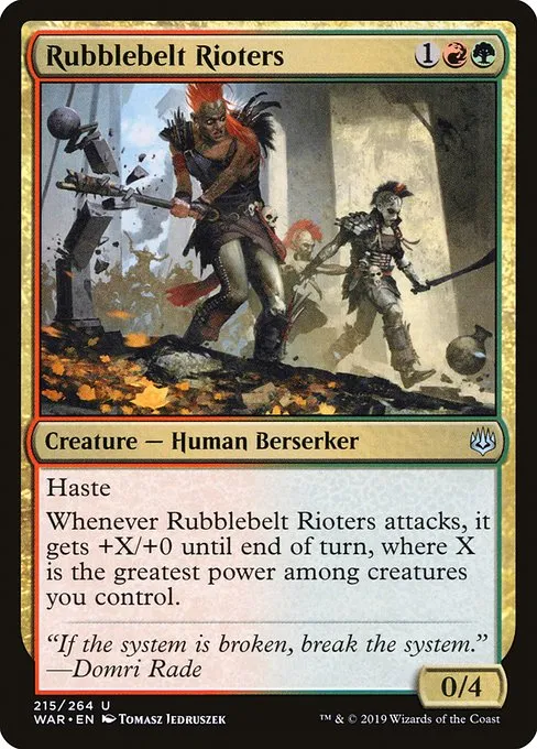 Rubblebelt Rioters · War of the Spark 215/312