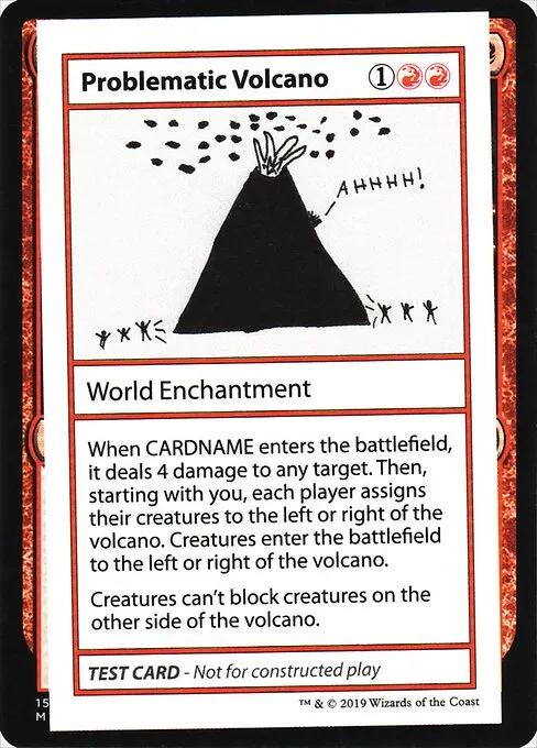 Problematic Volcano · Mystery Booster Playtest Cards 2021 60/121