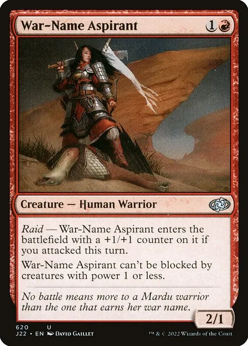War-Name Aspirant · Jumpstart 2022 620/835