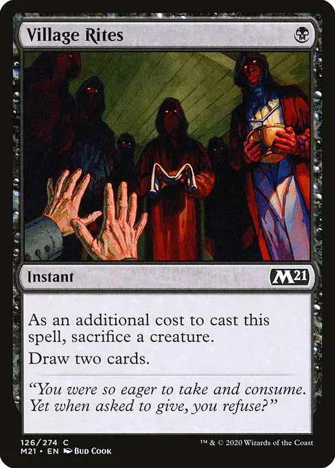 Village Rites · Core Set 2021 126/397